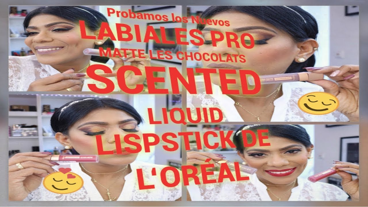 #loreal MIERCOLES DE TEMAS DE MAQUILLAJES / RESE&Ntilde;A NUEVOS LABIALES DE L'OR&Eacute;AL LES CHOCOLATS