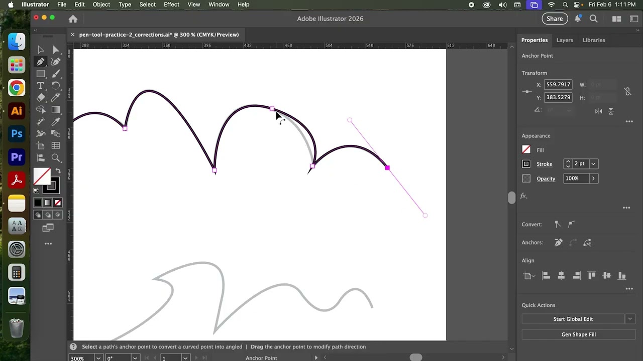 Adobe Illustrator Pen Tool Basics