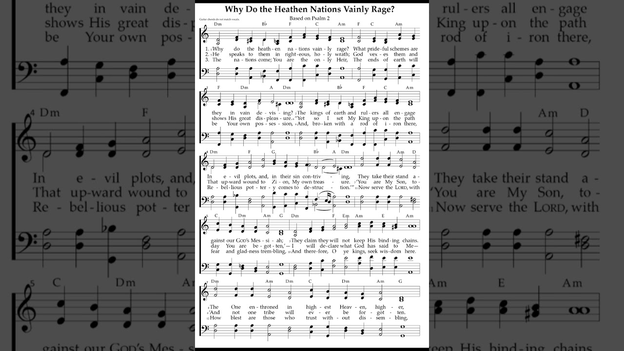 Why Do the Heathen Nations Vainly Rage? - Psalm 2 Genevan - Treasury 5