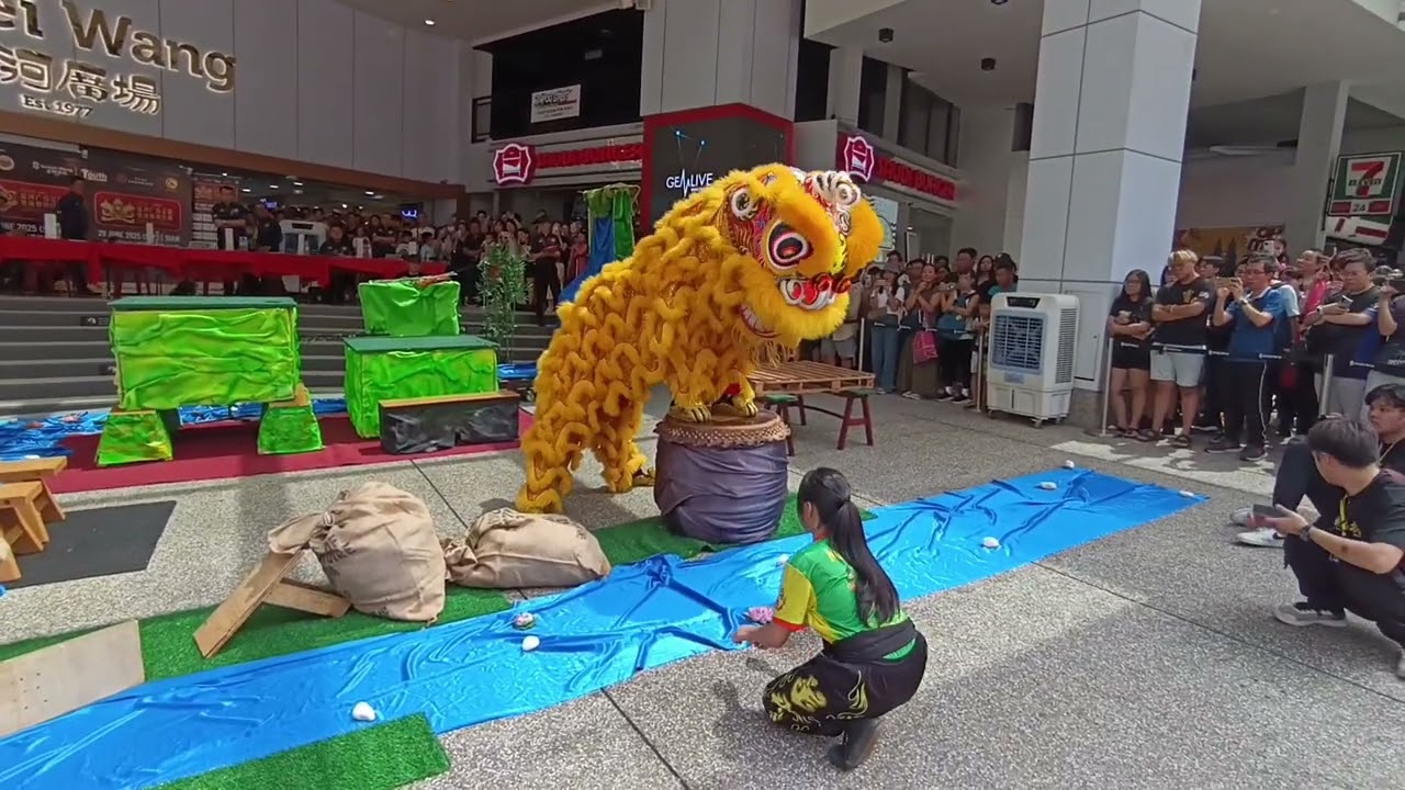 Traditional Chinese Lion Dance in Kuala Lumpur