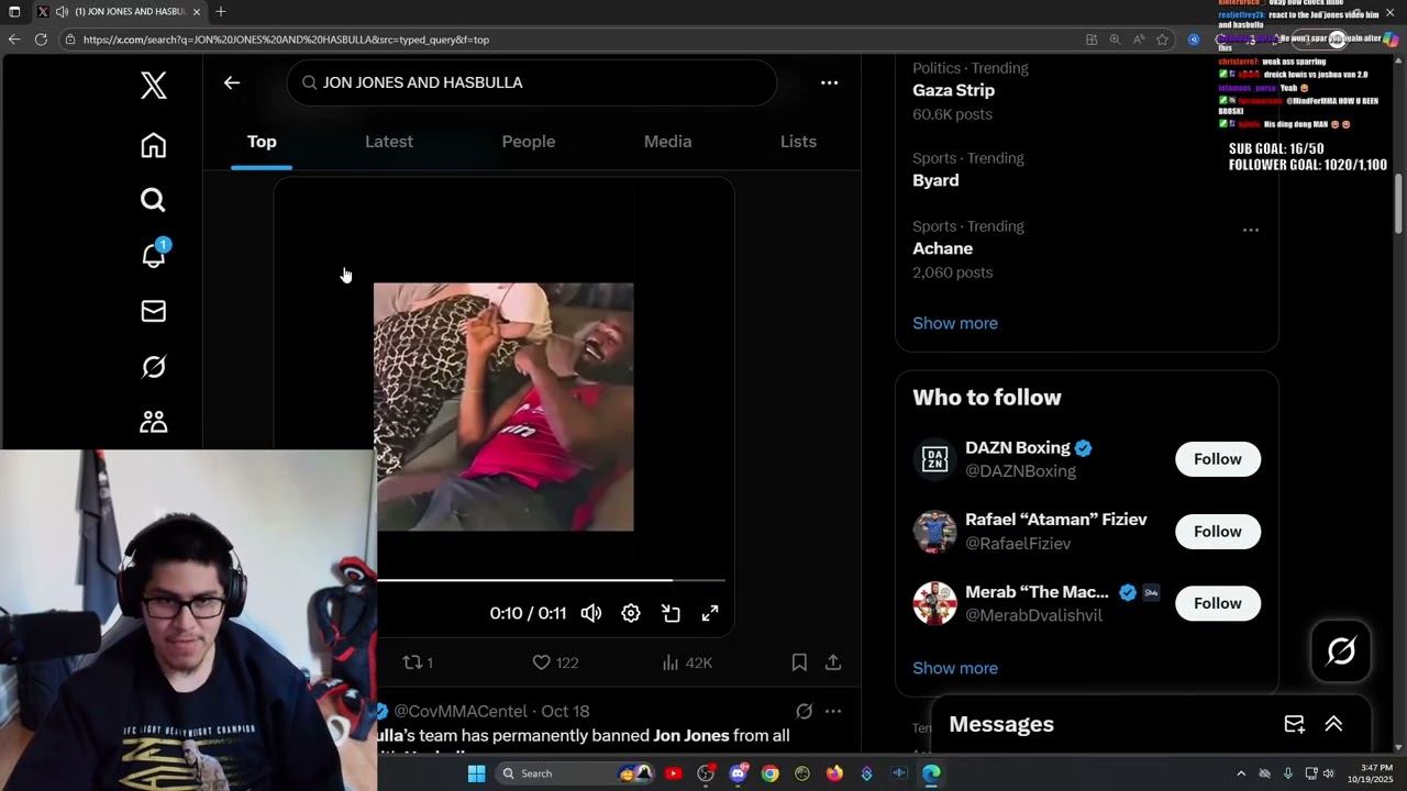 IBG Reacts To Jon Jones Getting BRICKED While Fighting Hasbulla