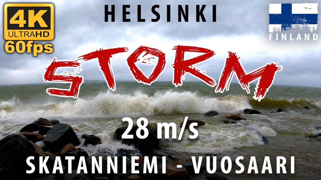 🇫🇮 SKATANNIEMI VUOSAARI UUTELA 🌊 S&auml;&auml;tiedotus Myrsky tuuli - L&auml;hde mukaan luontoon - Katso Video 4K60