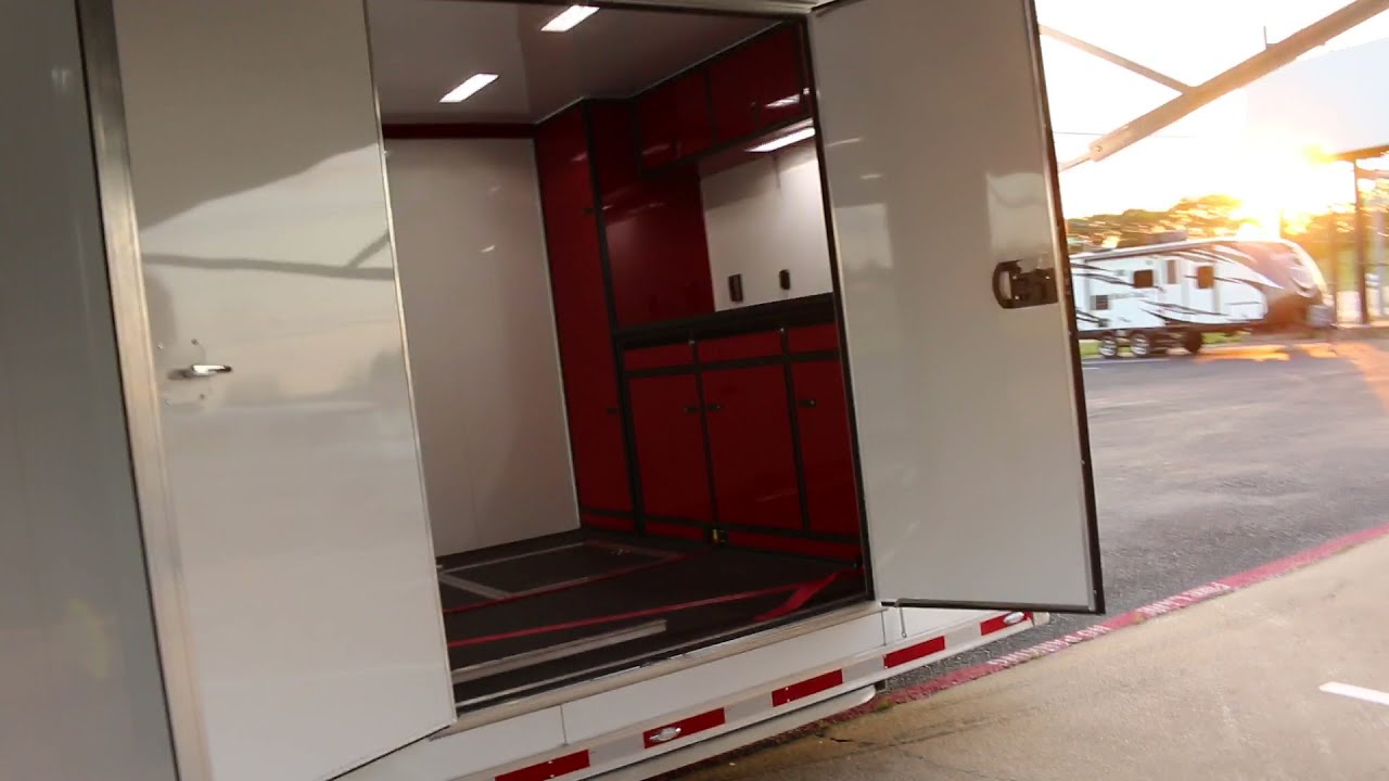 2018 InTech Aluminum Trailer, Rail Ryder System, roof air, show car trailer