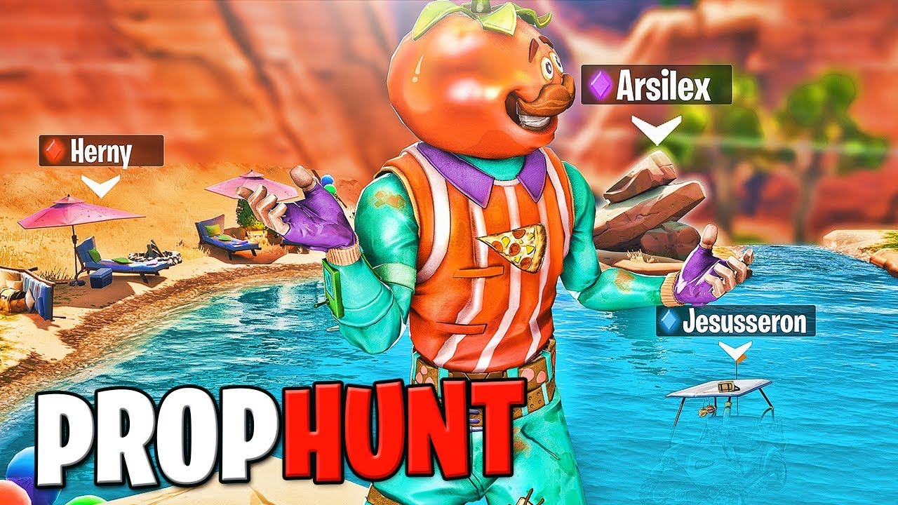 Prop Hunt en el desierto *Nuevo modo de Juego* Fortnite minijuegos creativo