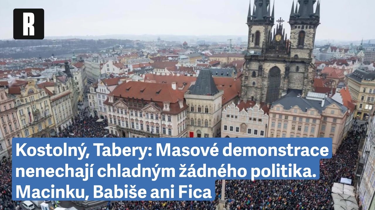 Kostolný, Tabery: Masové demonstrace nenechají chladným žádného politika. Macinku, Babiše ani...