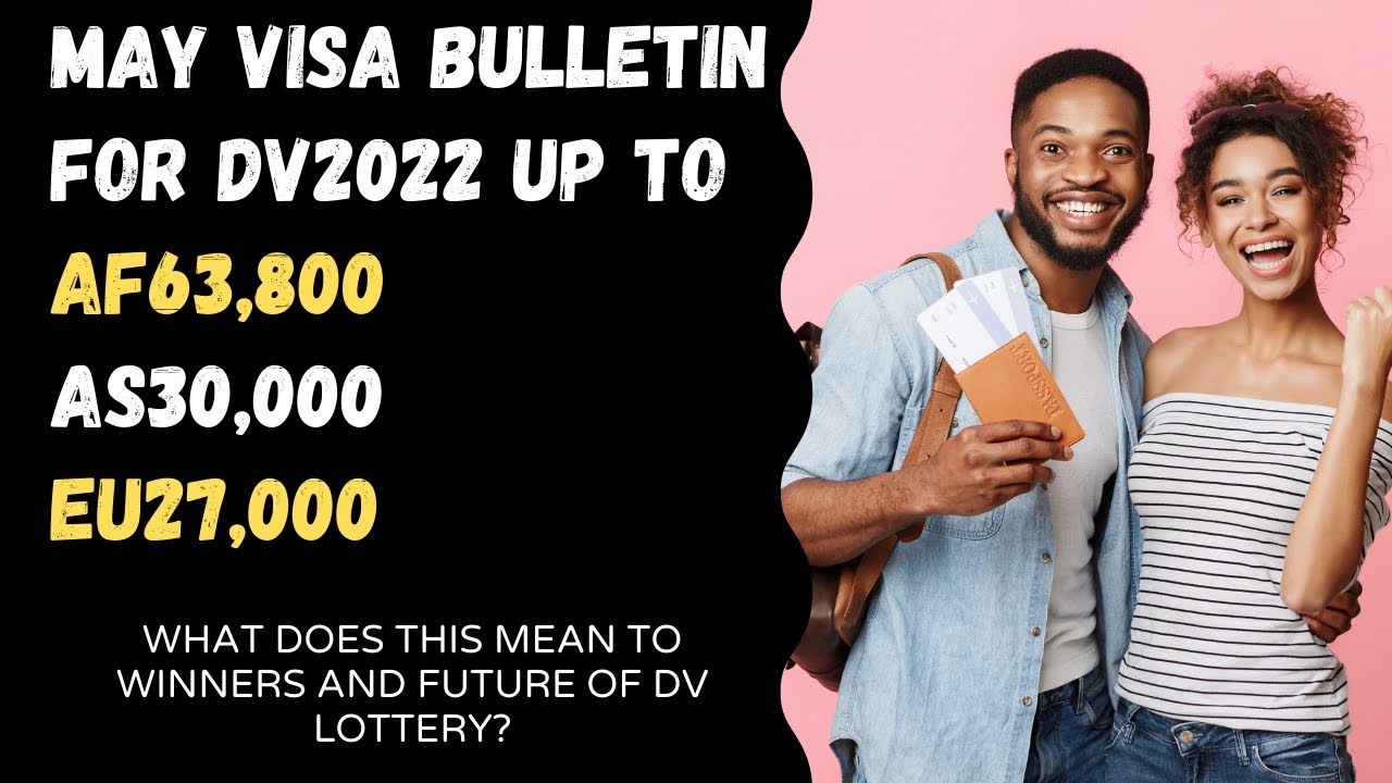 MAY VISA BULLETIN FOR DV2022 RELEASED UP TO AF63,800, AS30,000, EU27,000
