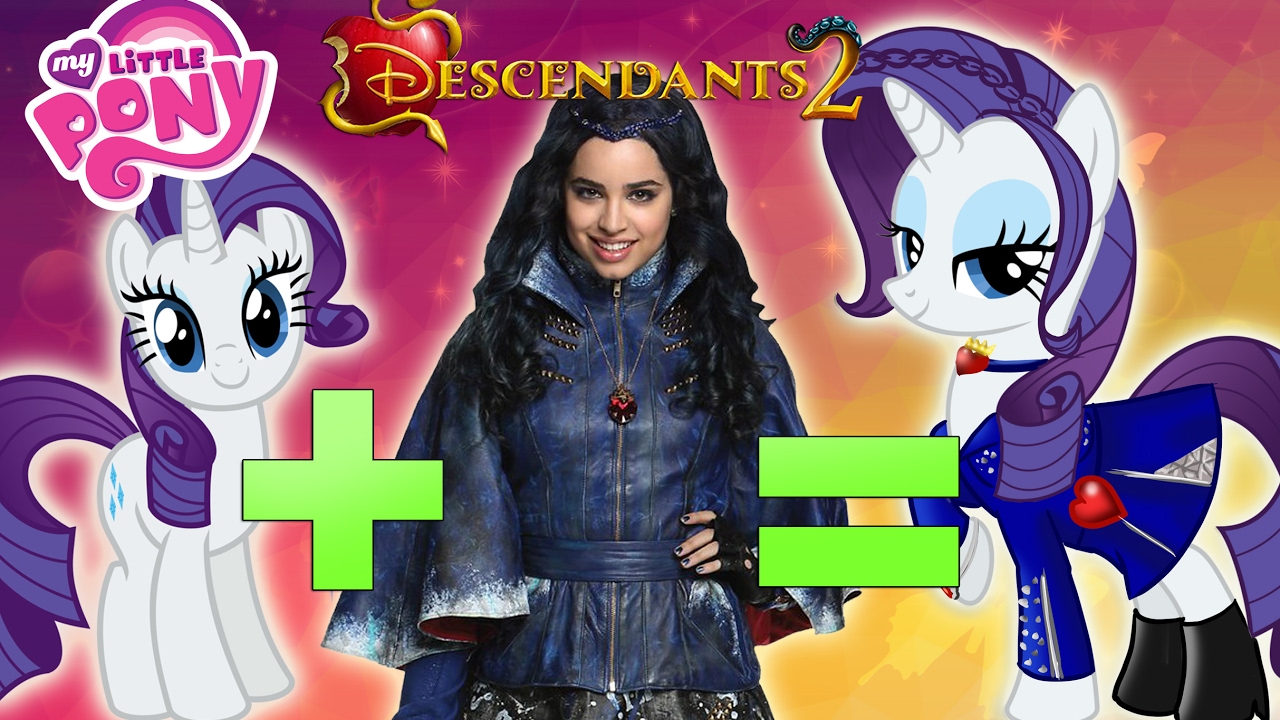 Disney Descendants + My Little Pony Character MASHUP! See VKs and MLP mixed together | Alice Bunny