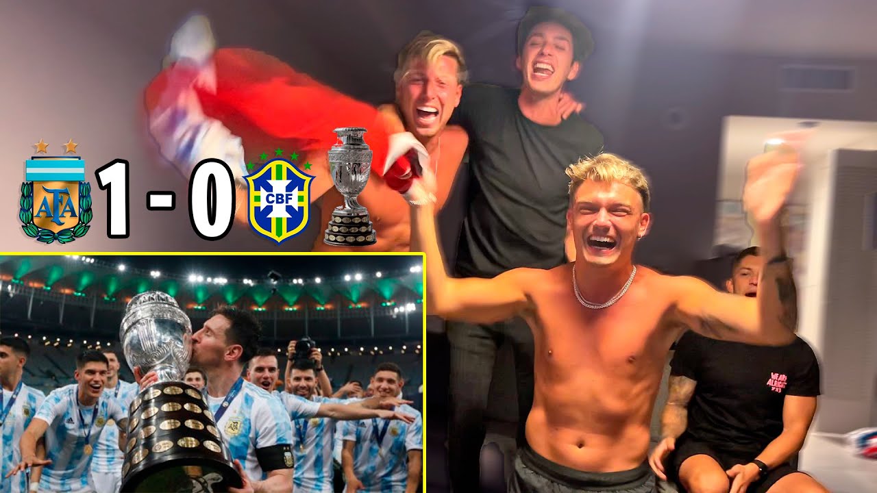 Reacción BRASIL 0 - ARGENTINA 1 CAMPEÓN!! FINAL Copa América 2021 😱