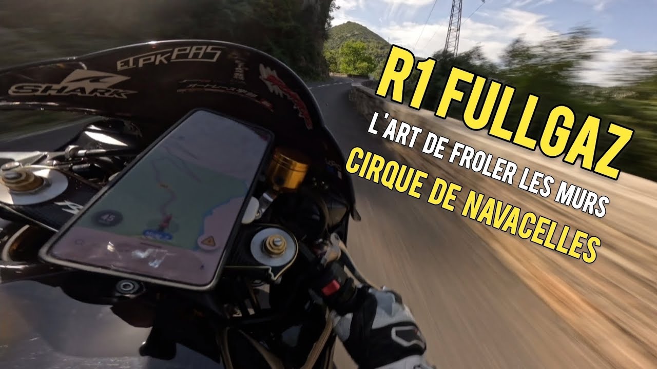 L'ENFER POUR UNE SPORTIVE ! Le cirque de Navacelles en Yamaha r1 2007 