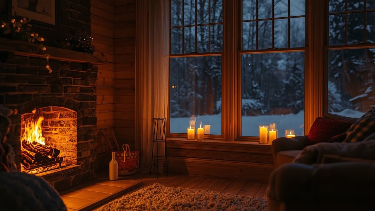 Cozy Indoor Ambience ❄️ Warm & Peaceful Atmosphere | Just Peace