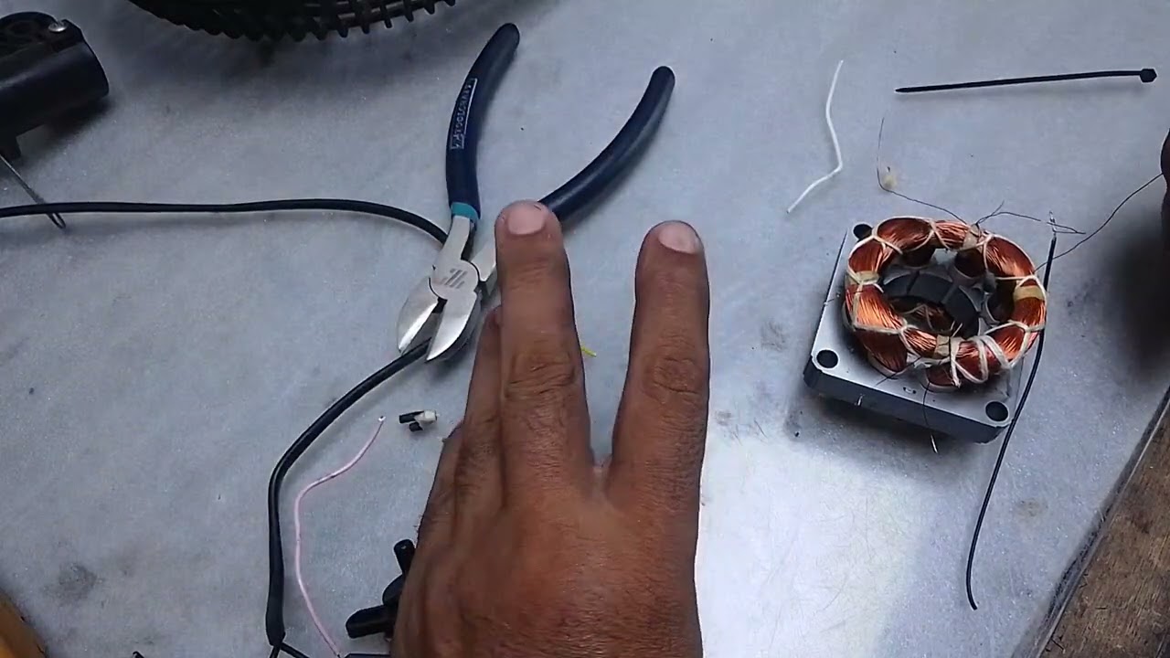 tutorial para colocar los cables en la bobinas del ventilador