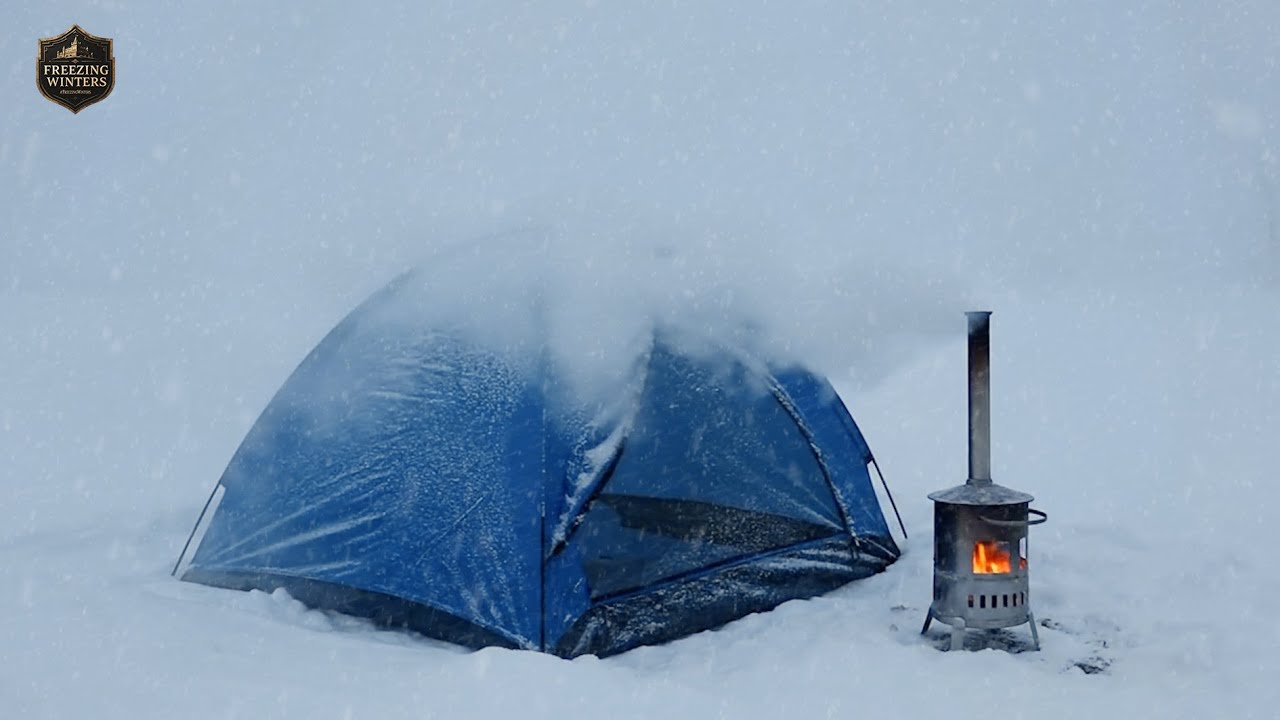 Surviving in a Tent During a Blizzard ┇ Survival Snow Sounds for Deep Sleep & Stress Relief
