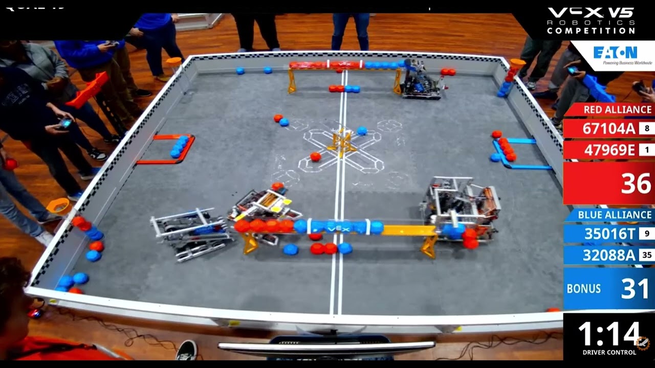 Blue 32088A Red 47969E Auburn Robotics Club   VEX V5 Robotics Competition   Feb 2026