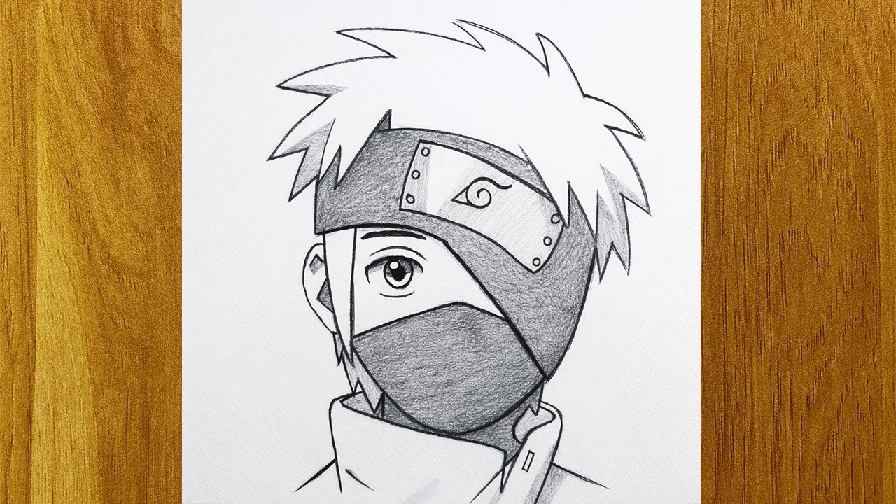 Como desenhar anime com l&aacute;pis passo a passo - Tutorial de desenho de anime simples