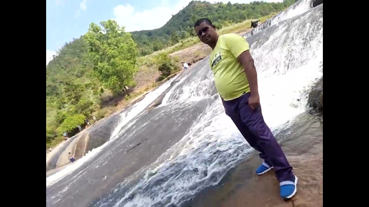 at punjisil waterfall in koraput