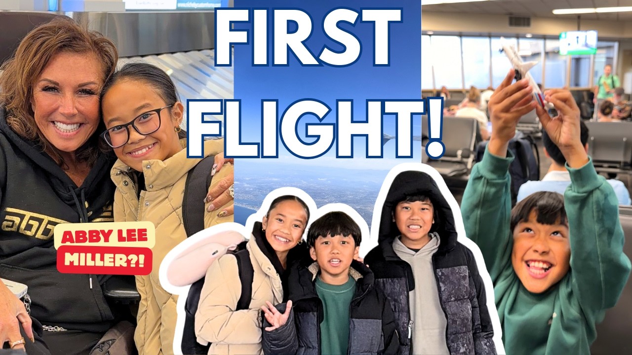 My Kids’ FIRST Flight Ever ✈️… and Abby Lee Miller Was On It?!
