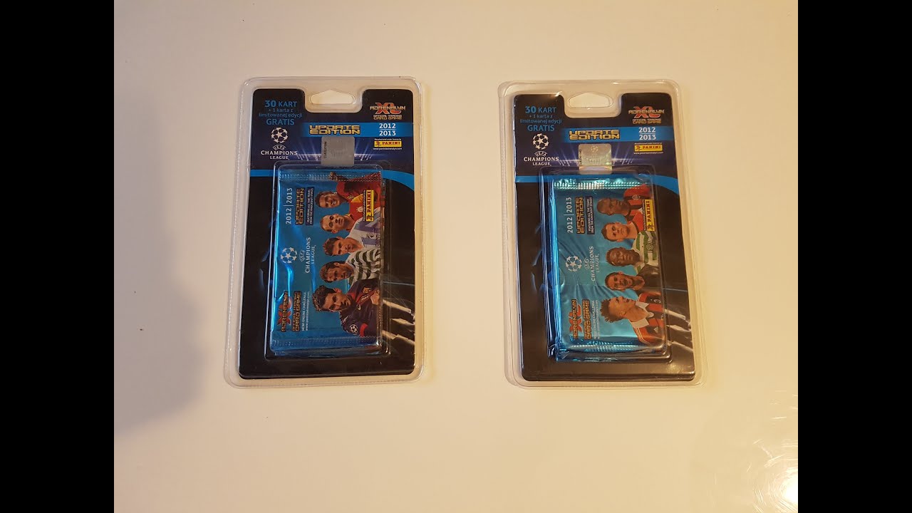 POWRÓT DO PRZESZŁOŚCI -PANINI CHAMPIONS LEAGUE 2012/13 WERSJA UPDATE - POJEDYNEK POLSKICH BLISTERKÓW