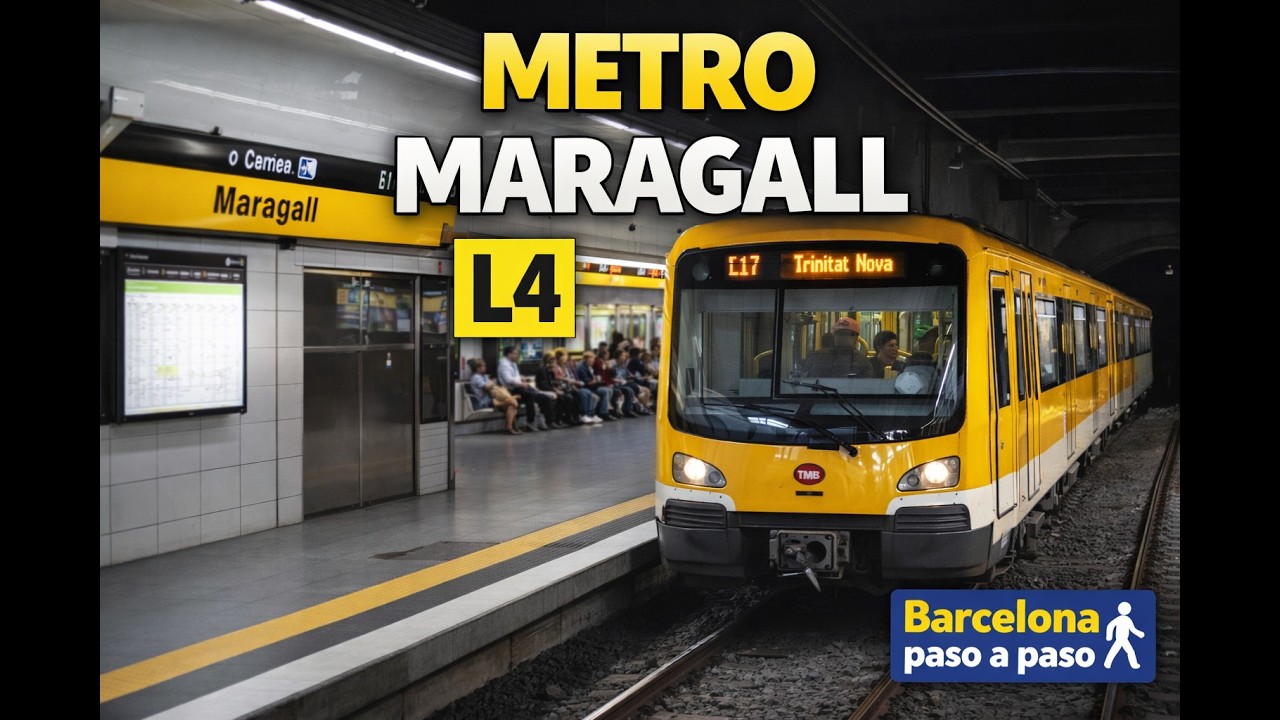Metro Maragall L4 | Paseo en 4K por Barcelona | Walking Tour in Barcelona