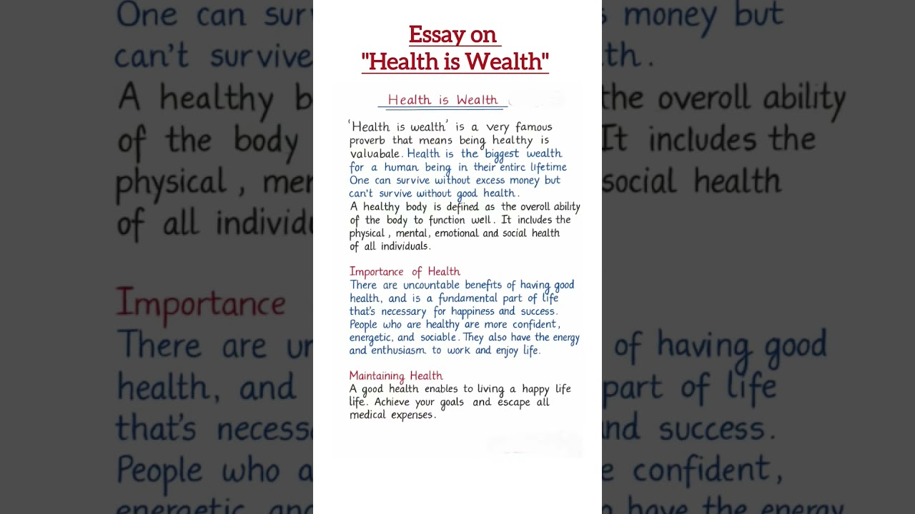 Health is Wealth ✨ | Importance of Good Health | Motivational Short