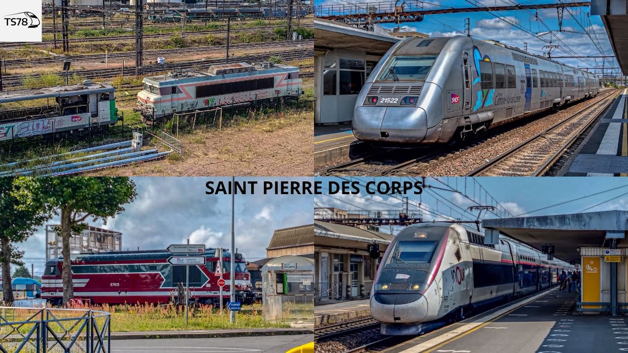 Compilation de trains en gare de Saint Pierre des Corps
