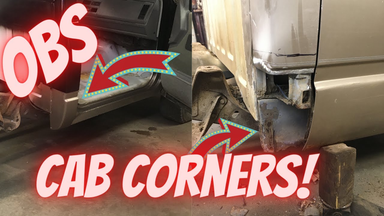 Cheap cab corner replacement on a 1988 through 1998 Chevrolet or GMC regular cab pickup. OBS GMT400