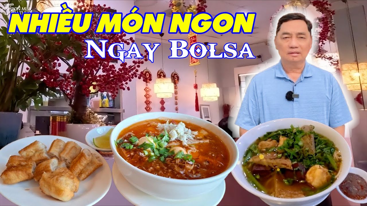 Ngay Bolsa Nhà hàng nhiều món ngon được khách công nhận và đến ăn đông Có EBT Có đồ chay, Bánh canh