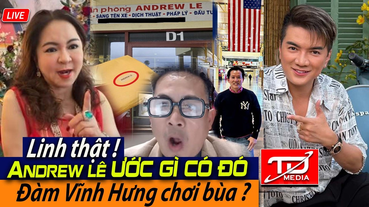 Linh thật ! Andrew L&ecirc; ƯỚC G&Igrave; C&Oacute; Đ&Oacute; - Đ&agrave;m Vĩnh Hưng chơi b&ugrave;a ?