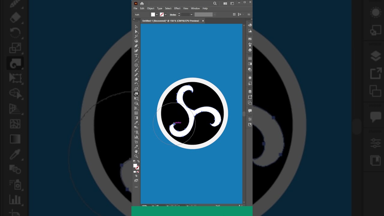 How to use Twirl Tool in Illustrator #tutorial #shorts