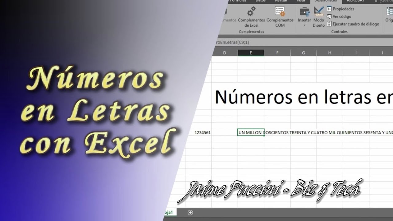 Aprende a convertir de n&uacute;meros a letras, en cualquier versi&oacute;n de Excel
