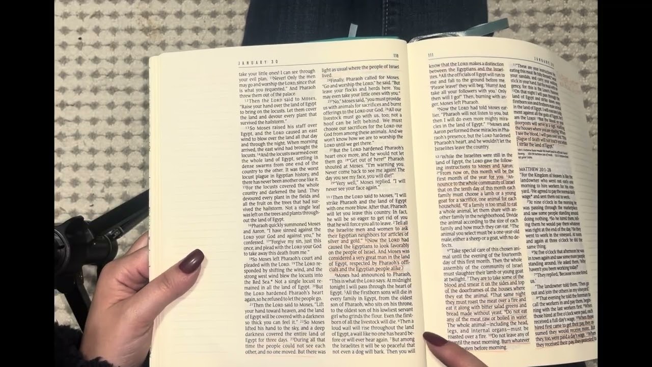 Day 30 of reading through the Bible in one year! NLT