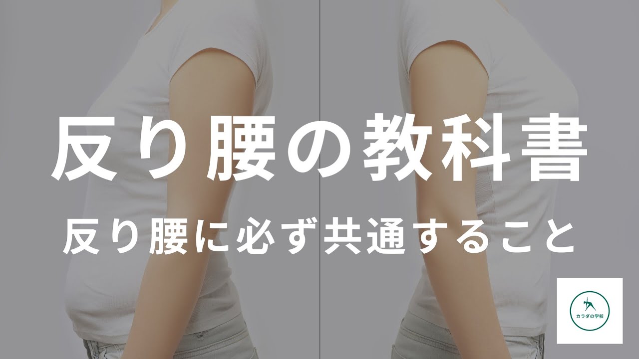 【反り腰の教科書】反り腰になっている姿勢に必ず共通すること！反り腰を改善するための考え方！【愛媛県松山市 ピラティス・整体】