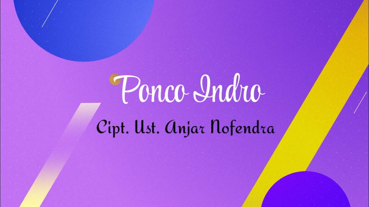 Lagu Jawa Edukatif Ponco Indro (Panca Indra)