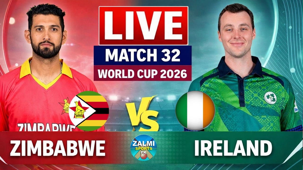 🔴 Live IRE Vs ZIM T20 WC Match | Cricket Match Today | ZIM vs IRE 32th T20 1st innings #livescore