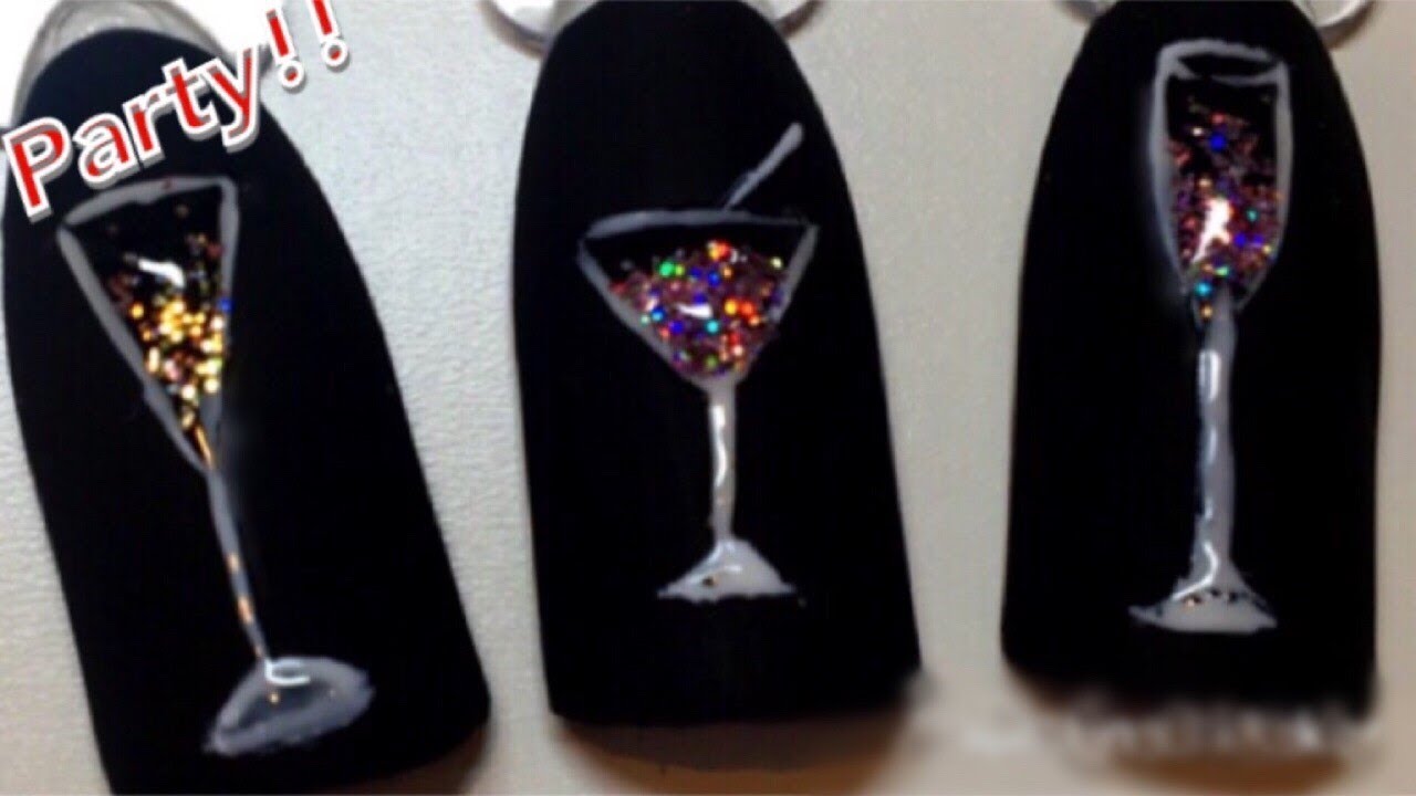 New Nail Art - Celebration Party Nails - Glitter Designs