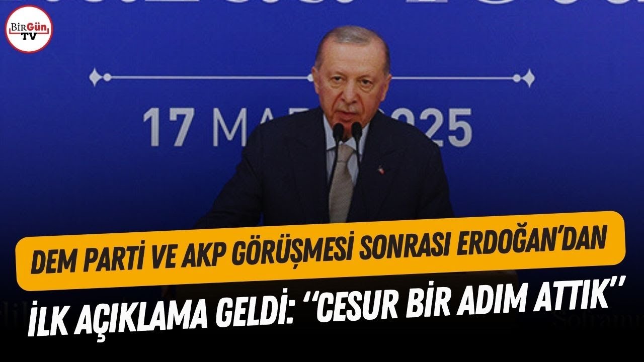 Erdoğan Nevruz'a katılma kararı almıştı: DEM Parti-AKP görüşmesi sonrası ilk açıklama geldi!