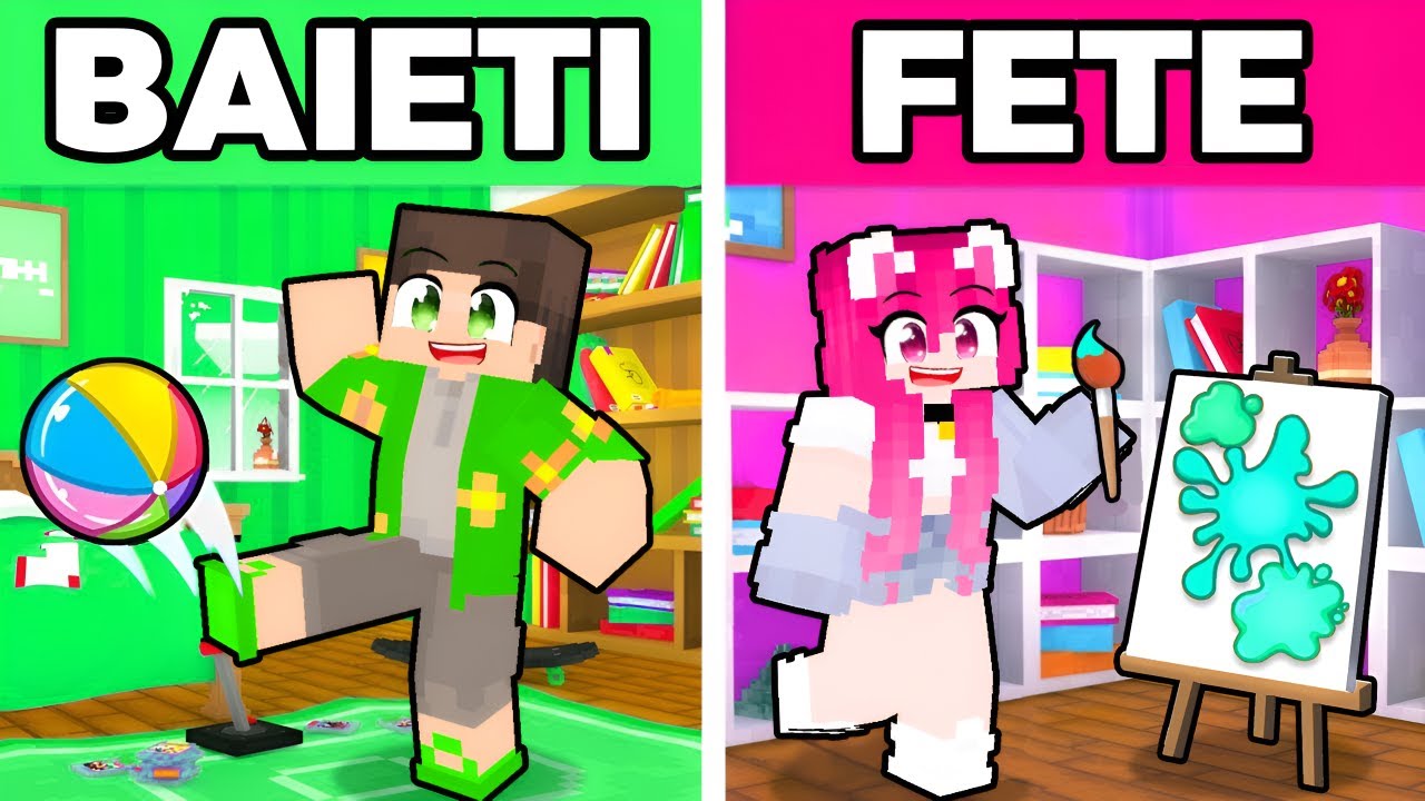 FETE vs BAIETI la *CONCURS de CONSTRUIT* in Minecraft!