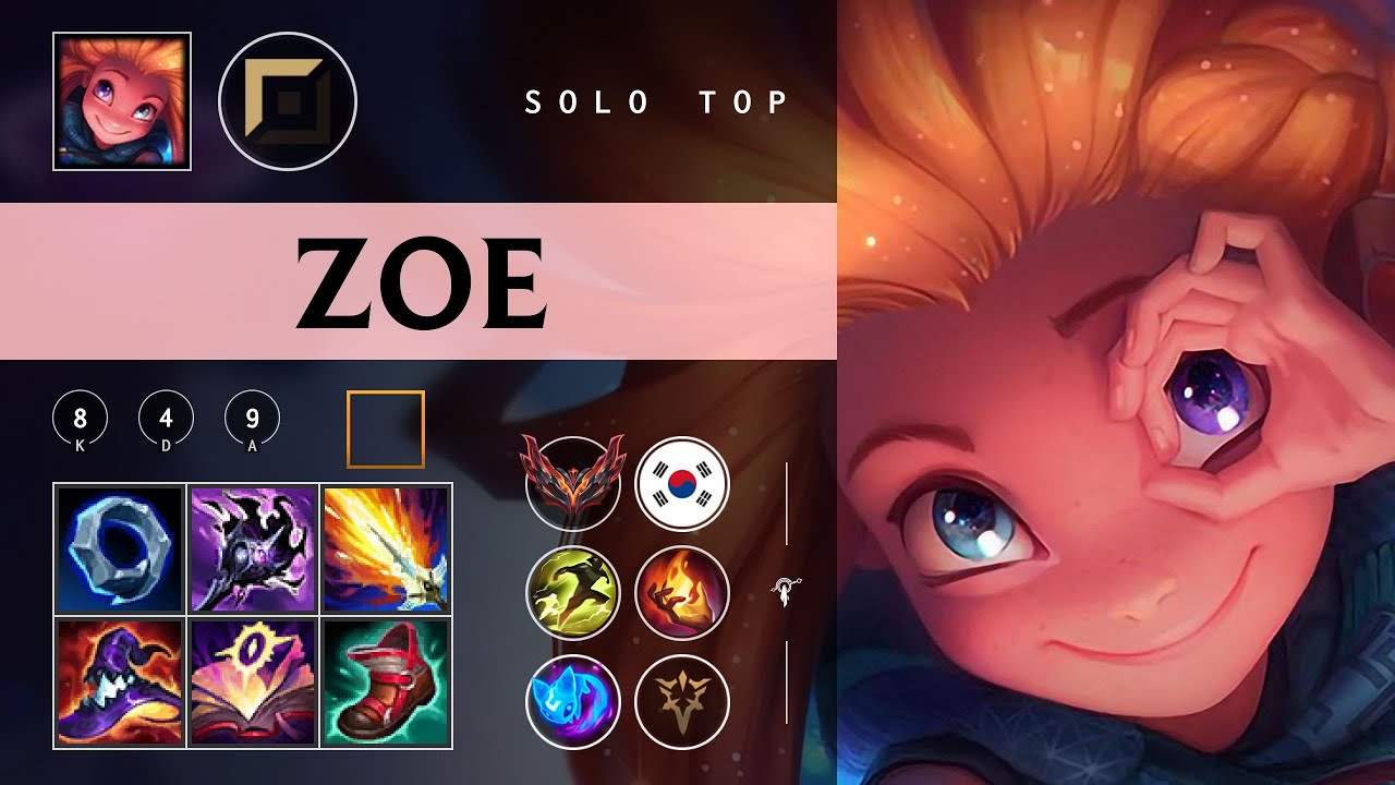 Zoe Top vs Kennen - KR Grandmaster Patch 26.02