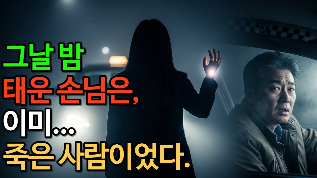 그날 밤 태운 손님은, 이미 죽은 사람이었다. #이야기 #사연 #스토리 #오디오북 #인생사연