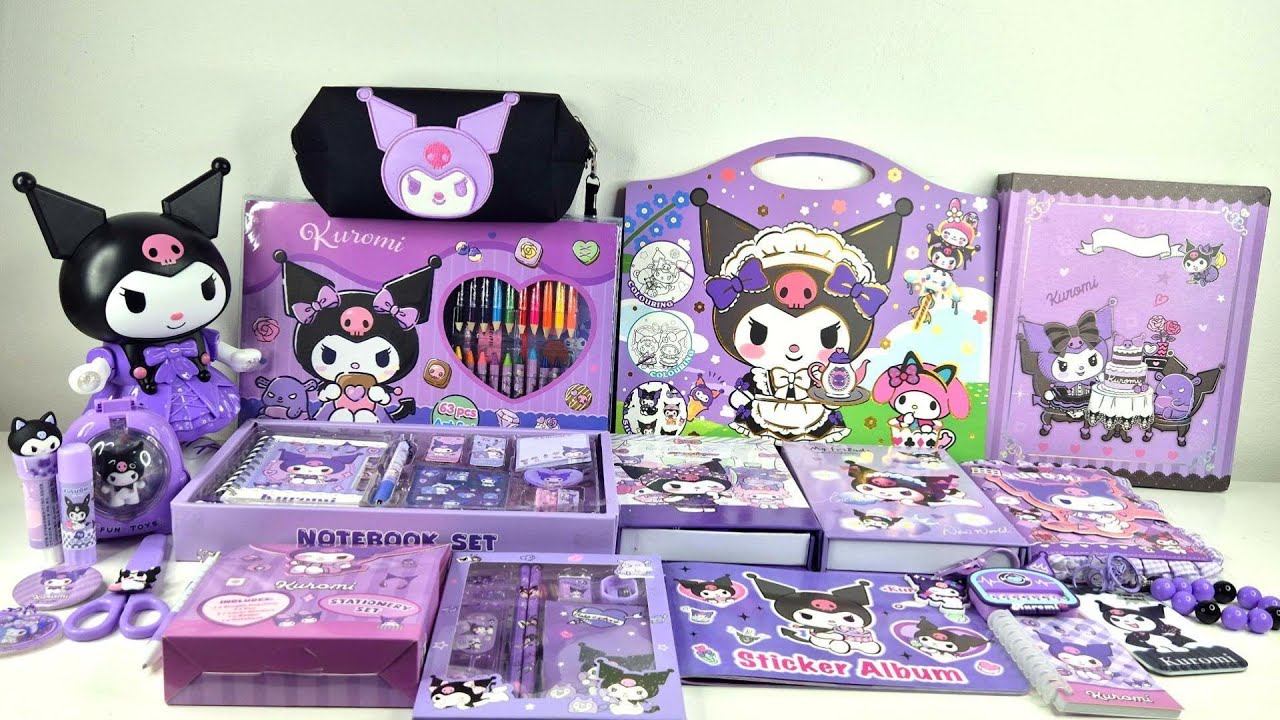 KUROMI STATIONERY UNBOXING 2026|😈💜Notes, Diary, Stickers, Art Supplies💜✏️