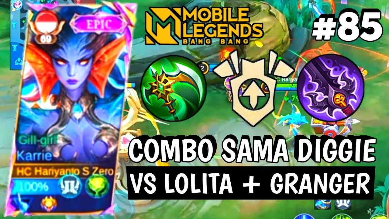 COMBO HERO KARRIE + DIGGIE - Build dan Emblem Karrie Tersakit 2025 - Item Karrie Paling Sakit 2025