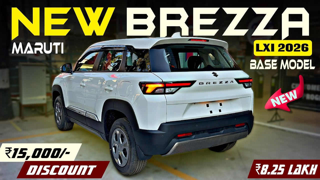 New Maruti Brezza Base Model Lxi 2026✅ | Brezza On Road Price Features Detail Video | 