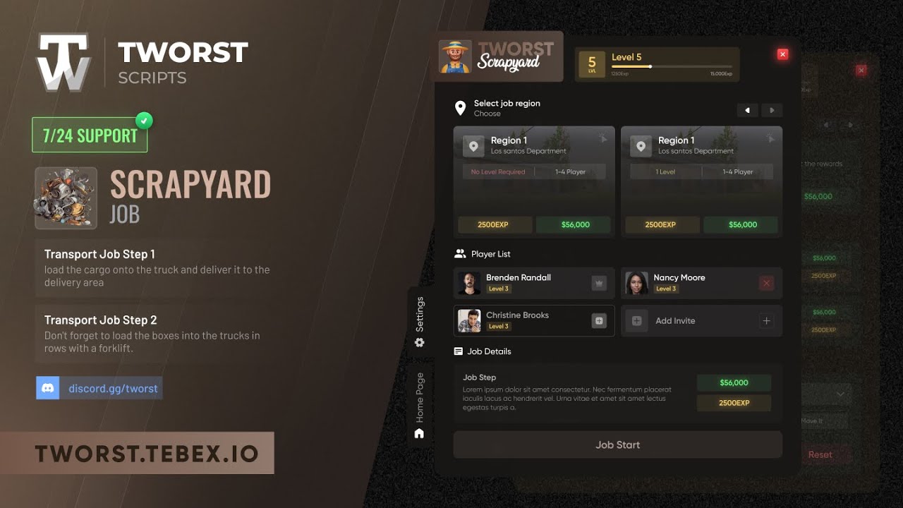 Scrapyard Job [MULTIPLAYER] - Fivem Script