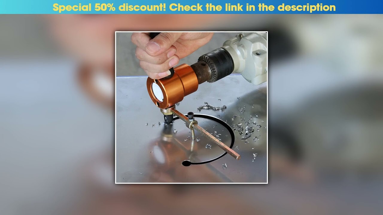 Deal 360 Degree Rotating Double Head Thin Sheet Metal Cutter, Nibbler Drill Attachment Sale for Str