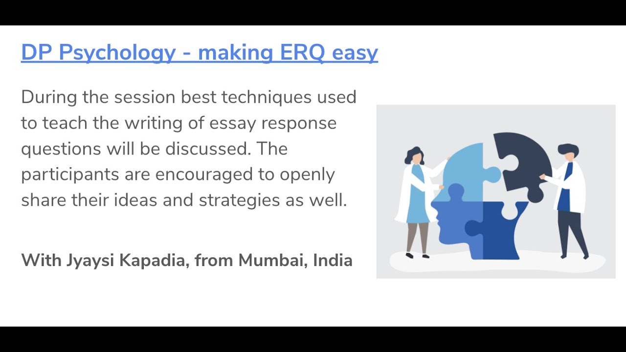 DP Psychology - making ERQ easy