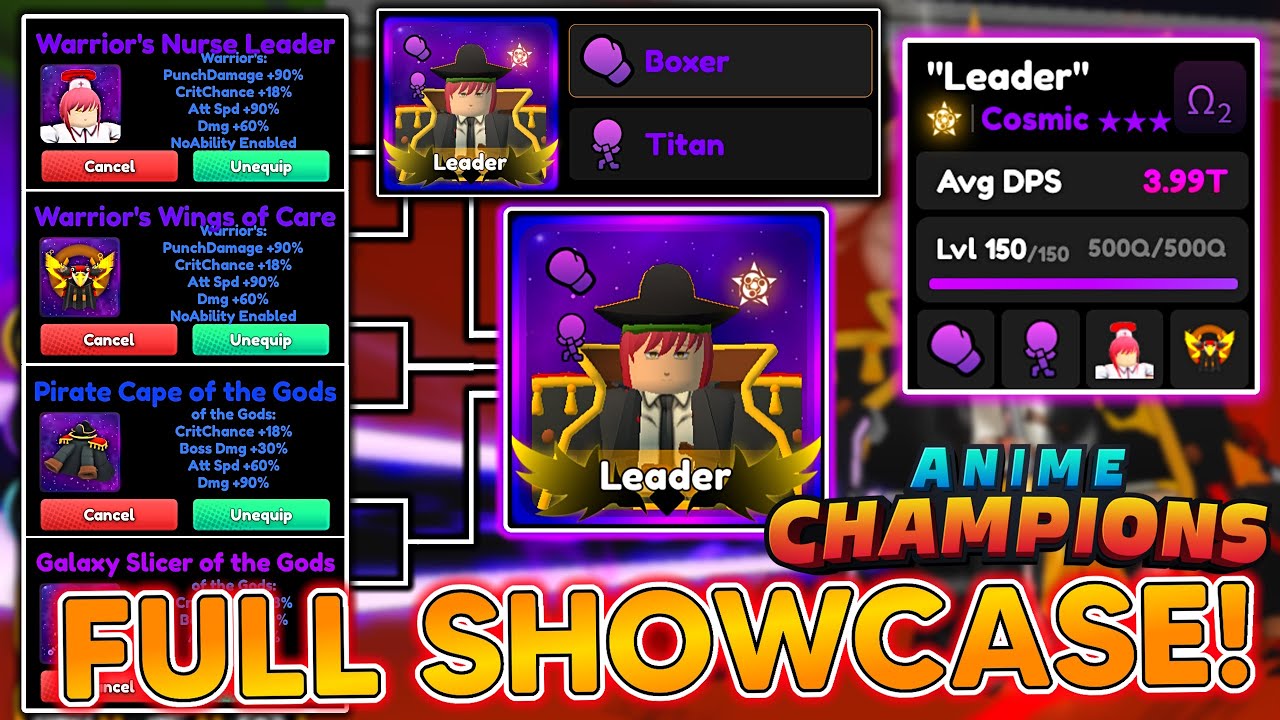 GODLY MAKIMA WITH NEW WARRIOR BUILD IS OP! | TITAN + BOXING SHOWCASE In Anime Champions