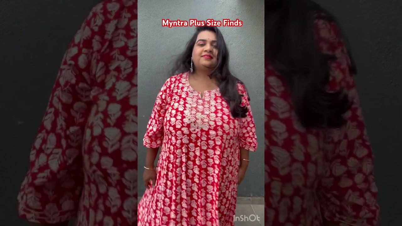 Beautiful Plus Size Red Dress from Myntra