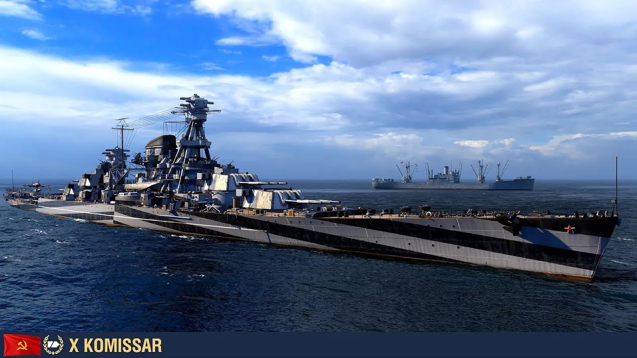 World of Warships Blitz New T10 Soviet Cruiser  Komissar 142K