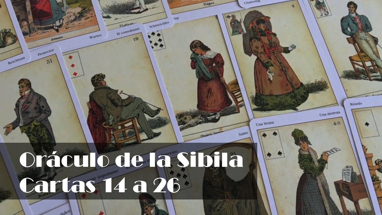 🪷 Oráculo de la Sibila cartas 14 a 26: ¿Qué revelan los símbolos del vínculo y el conflicto?