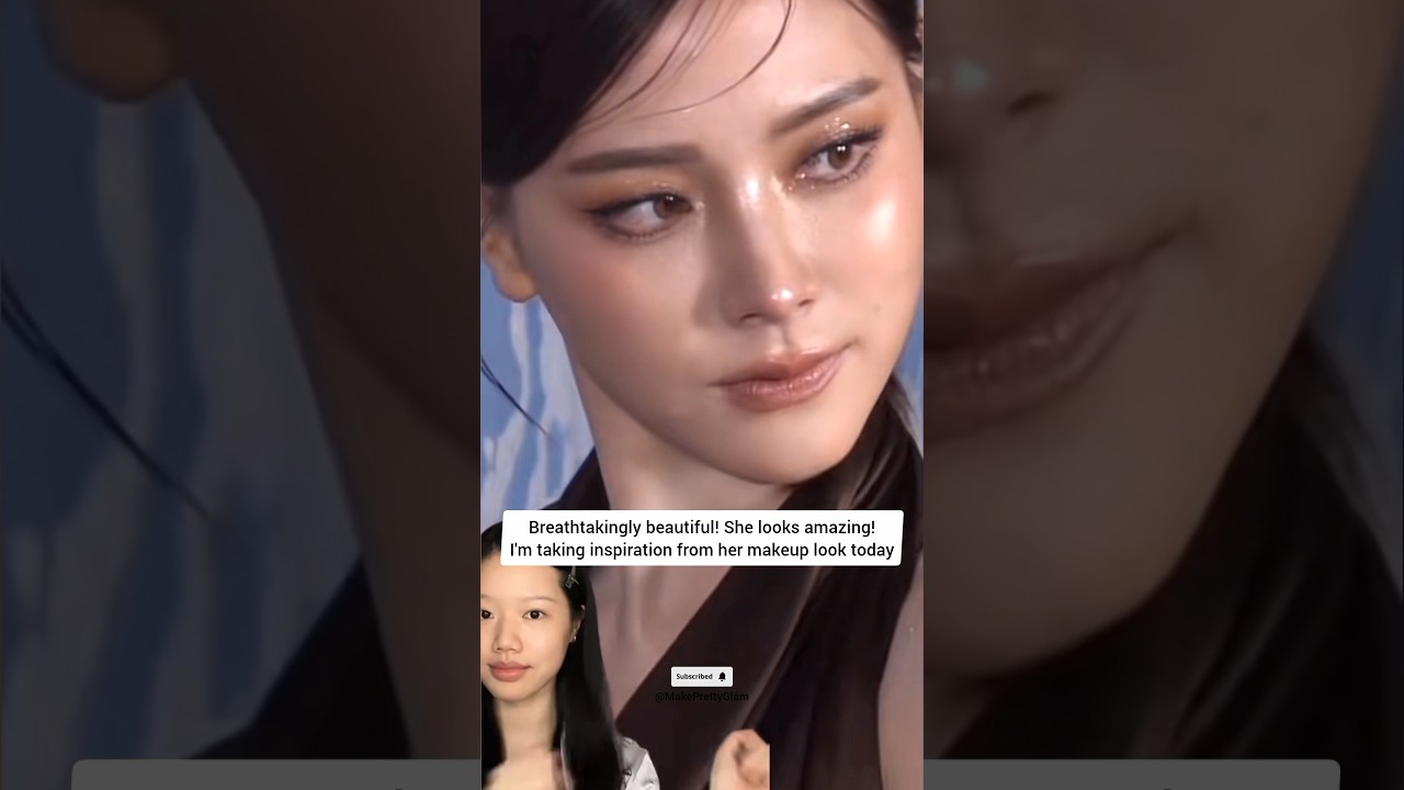 Dewy Glass Skin Glam Makeup Tutorial #makeup #makeuptutorial #glassskinmakeup #dewyskin #kbeauty