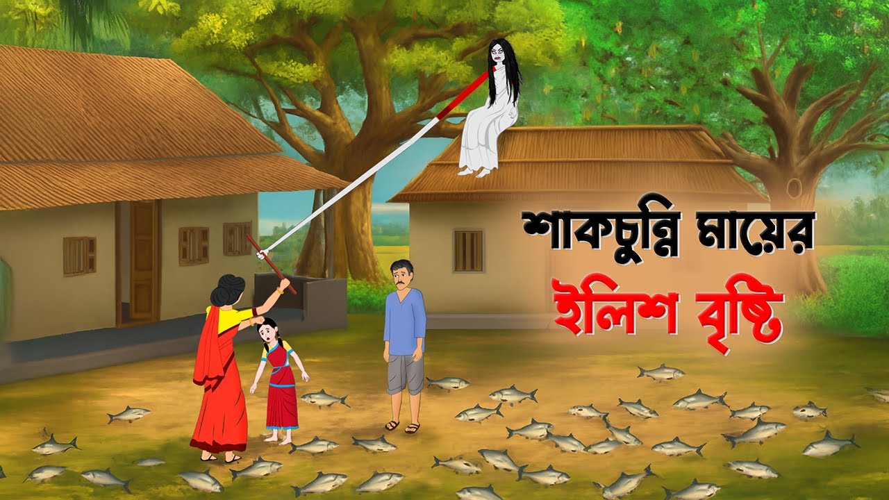 শাকচুন্নি মায়ের ইলিশ বৃষ্টি | Shakchunni Ghost Story | Bengali Fantasy Drama | Story Bird Cartoon